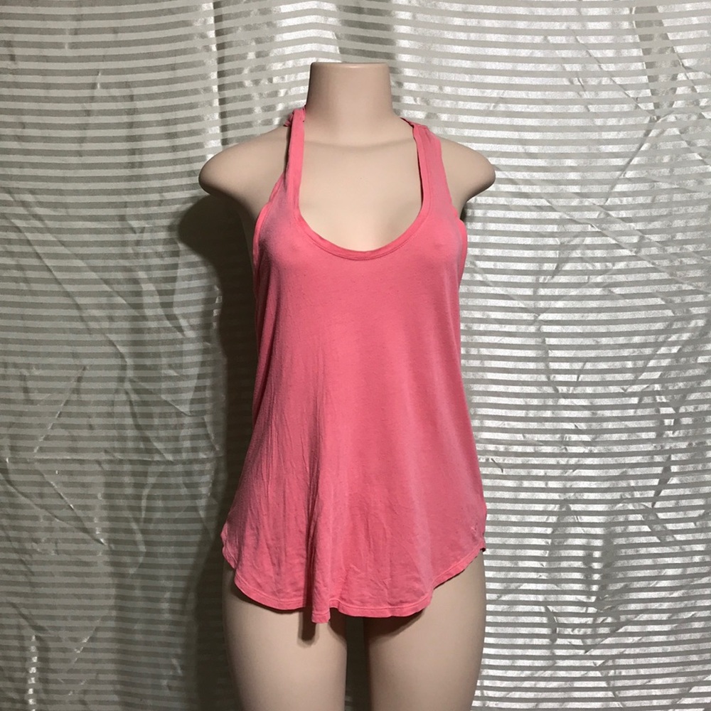 Comfy Broken In Peachy Pink Racer Back Tank Top